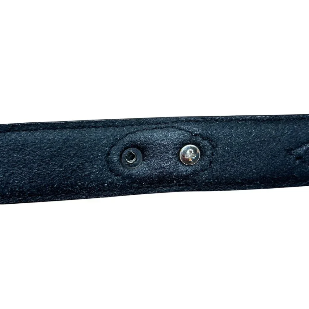 Nocona Boys Western Belt Longhorn Steer Brown Black Silver